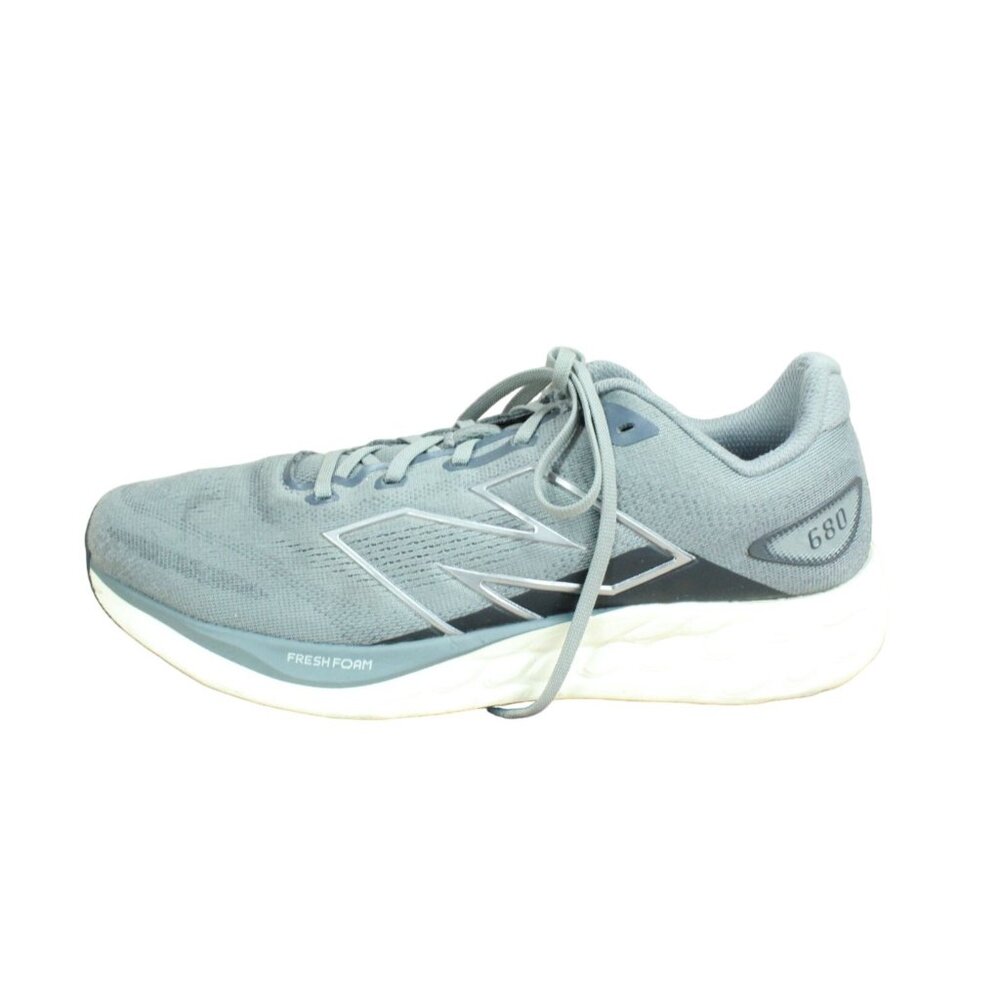 New Balance M680LG8-2E Fresh Foam 680 V8 Gray Silver Running Shoe 10 M